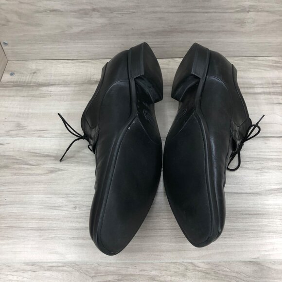 Silvano Sassetti Derby Oxfords Mens 13 Black leather Lace Up Dress Shoes
